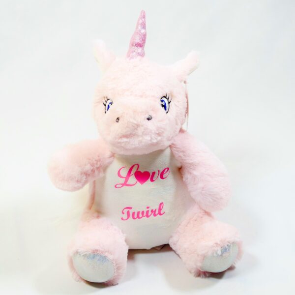Peluche licorne personnalisable
