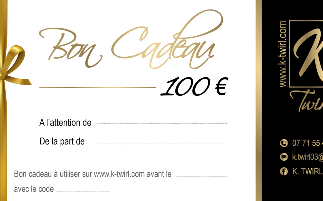 Des bons cadeaux twirling de 20 à 100 euros !